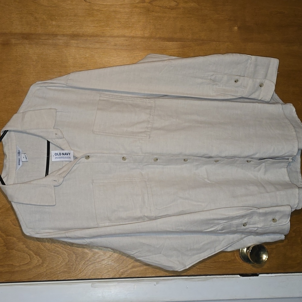 Old Navy “The Boyfriend Shirt” Plain Flannel
